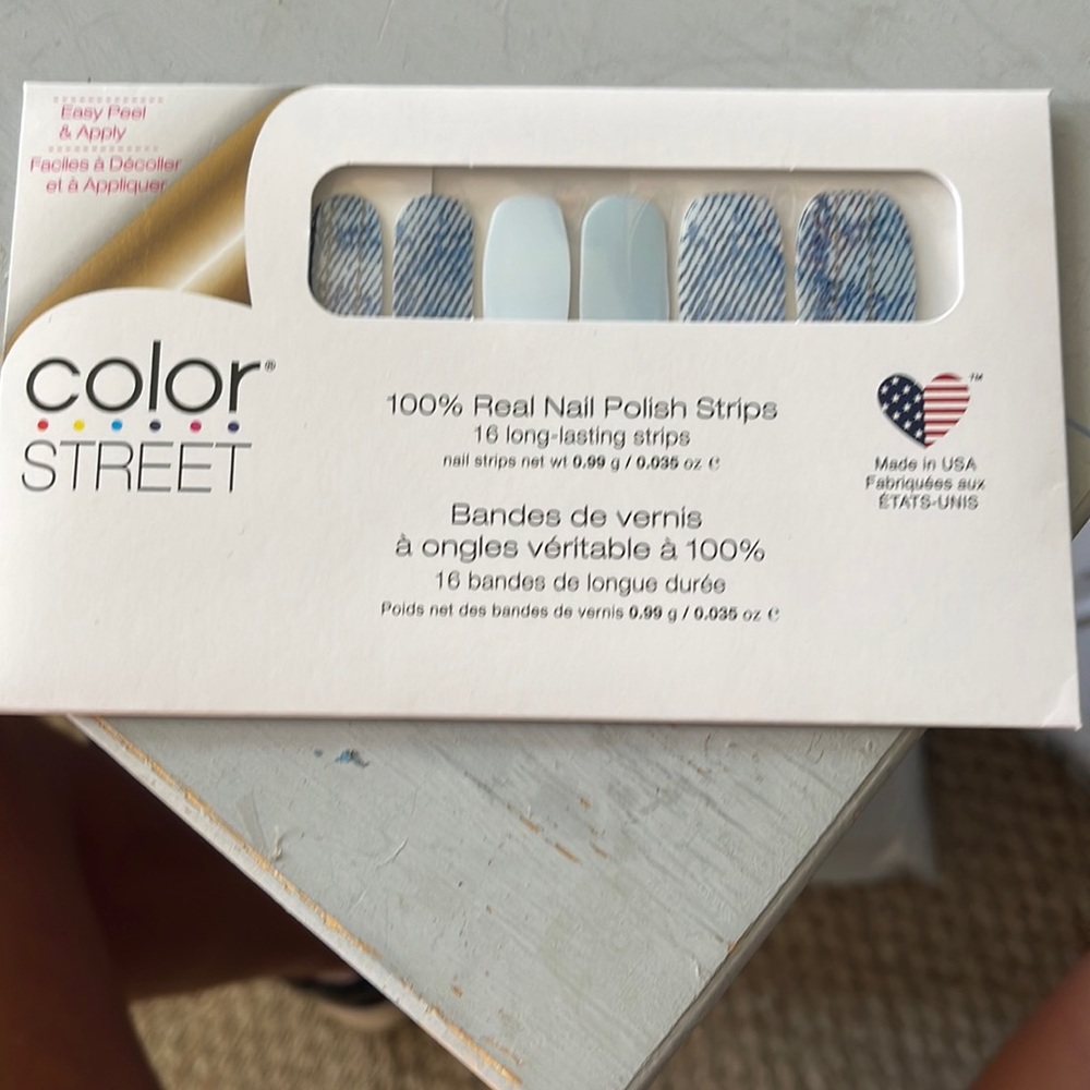 Colorstreet nails “Blue Jean Baby”